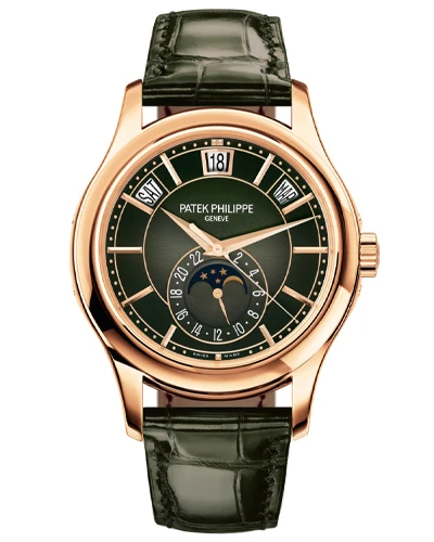 Часы с позолотой Patek Philippe Complications Annual Calendar 5205R-011