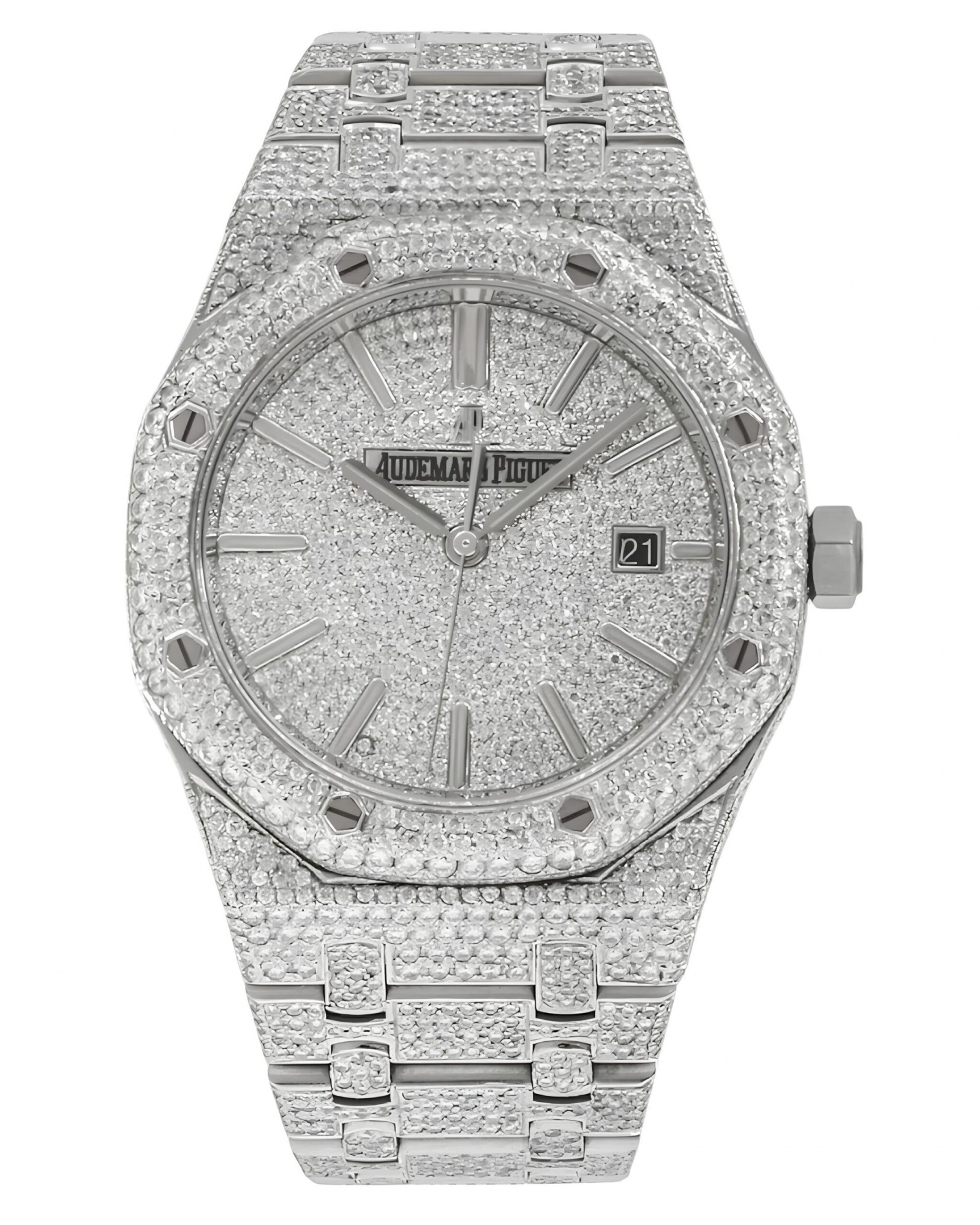 Часы Audemars Piguet Royal Oak 15400 Full Diamond
